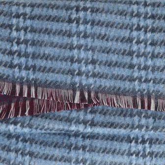 Echarpe mohair Patchouli bleue made in France