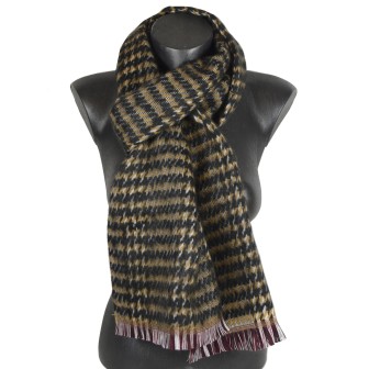 Echarpe mohair Patchouli noire made in France