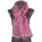 Echarpe mohair Patchouli rose made in France