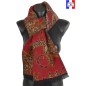 Echarpe Asmara rouge made in France Echarpe Asmara rouge made in France