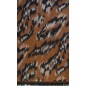 Echarpe Aborigene marron made in France Echarpe Aborigene marron made in France