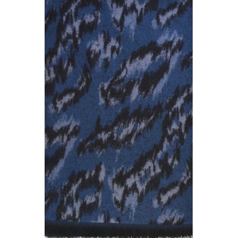 Echarpe Aborigene bleue made in France