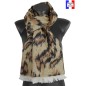 Echarpe Aborigene beige made in France