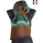 Echarpe Eldorado marron made in France