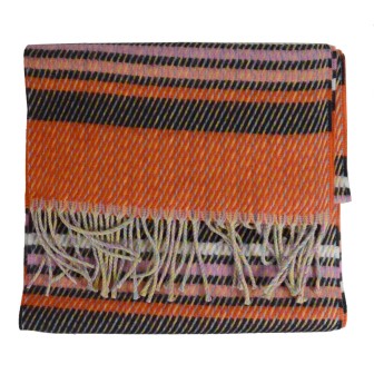 Echarpe Eclair corail made in France