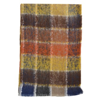 Echarpe mohair Make up marron made in France