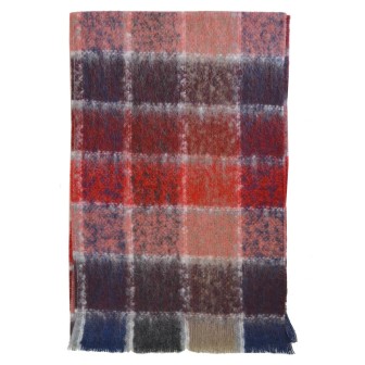 Echarpe mohair rouge made in France