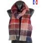 Echarpe mohair rouge made in France