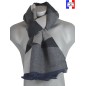 Echarpe homme mérinos Verso noire