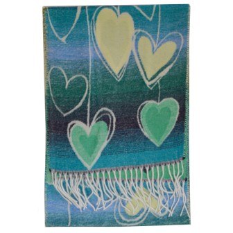 Echarpe Guimauve verte made in France