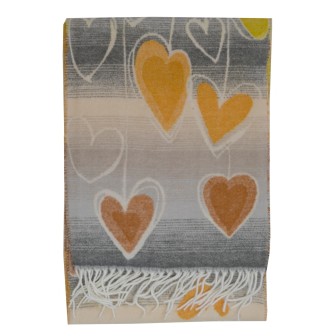 Echarpe Guimauve grise made in France