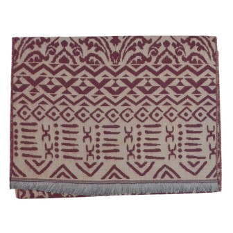 Echarpe homme mérinos Vadim bordeaux