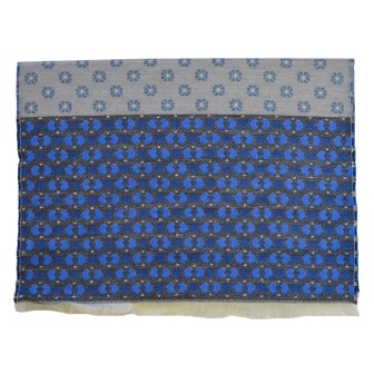 Echarpe homme merinos Etincelle bleue