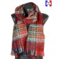 Echarpe mohair Macaron rouge made in France