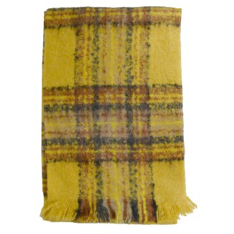 Echarpe mohair Macaron jaune made in France