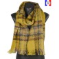 Echarpe mohair Macaron jaune made in France