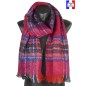 Echarpe mohair Macaron rose made in France