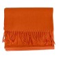Echarpe mérinos unie orange
