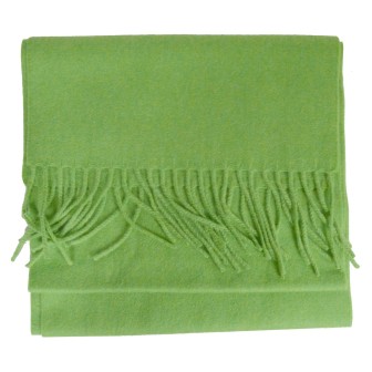 Echarpe mérinos unie vert