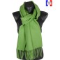 Echarpe mérinos unie vert