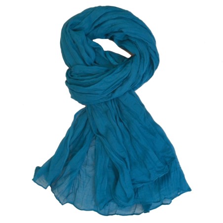 Cheche coton bleu methyl