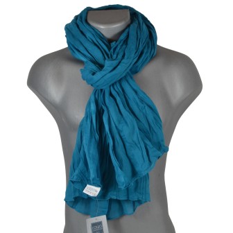 Cheche coton bleu methyl