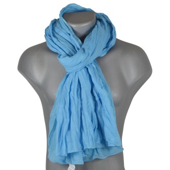 Cheche coton bleu glacier