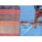 Pashmina indien bleu