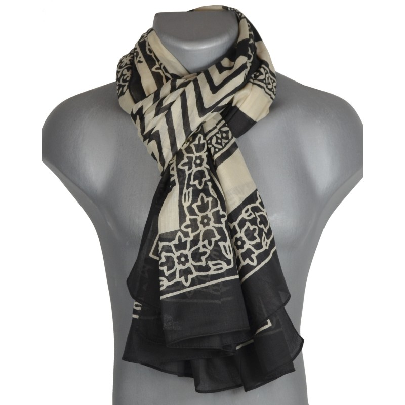 Cheche homme frise beige et noir