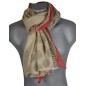Cheche homme beige et rouge Cheche homme beige et rouge