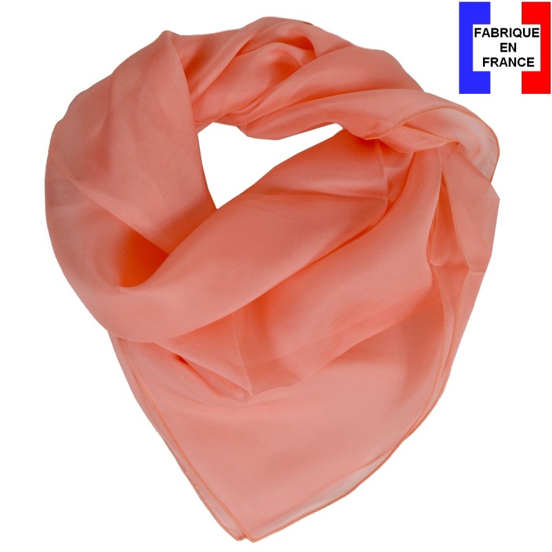 Carré mousseline pêche fabriqué en France