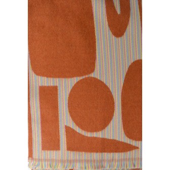 Châle Enjoy orange made in France