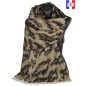 Châle Aborigene beige made in France