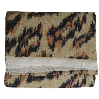 Châle Aborigene beige made in France