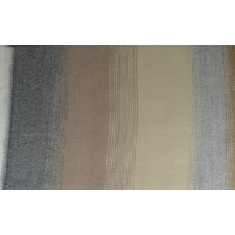 Châle Alexandrin beige et gris made in France
