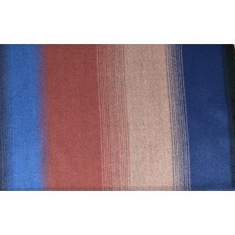 Châle Alexandrin bleu et marron made in France