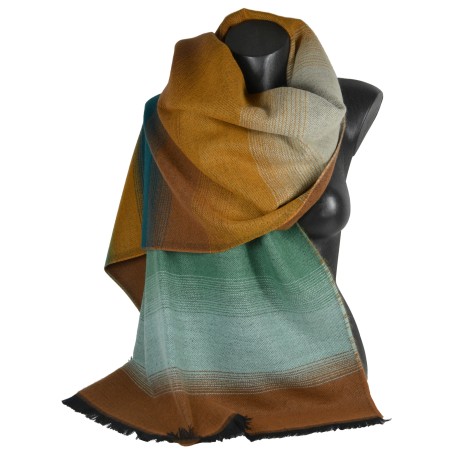Châle Alexandrin vert et orange made in France