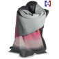 Châle Alexandrin rose et gris made in France