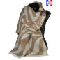 Châle acryl. laine Ambigü beige fabriqué en France