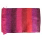 Châle mohair Marina rayé rose fabriqué en France