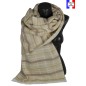 Châle Ariane beige fabriqué en France