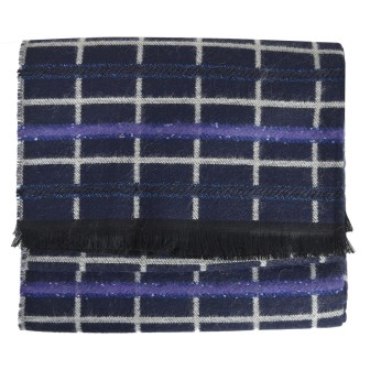 Châle Ariane bleu fabriqué en France