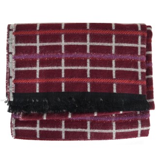 Châle Ariane bordeaux fabriqué en France