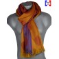 Echarpe Inouï microfibre orange-violet fabriquée en France