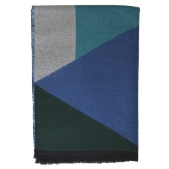 Châle Adélie bleu made in France