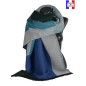 Châle Adélie bleu made in France