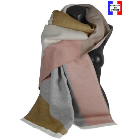 Châle Adélie rose made in France