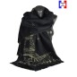 Châle Eiffel noir made in France
