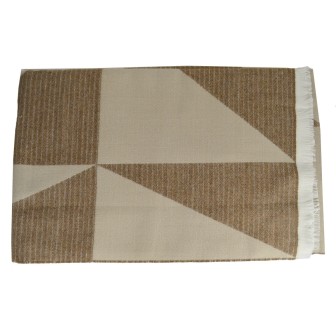 Châle Acade beige sequins made in France