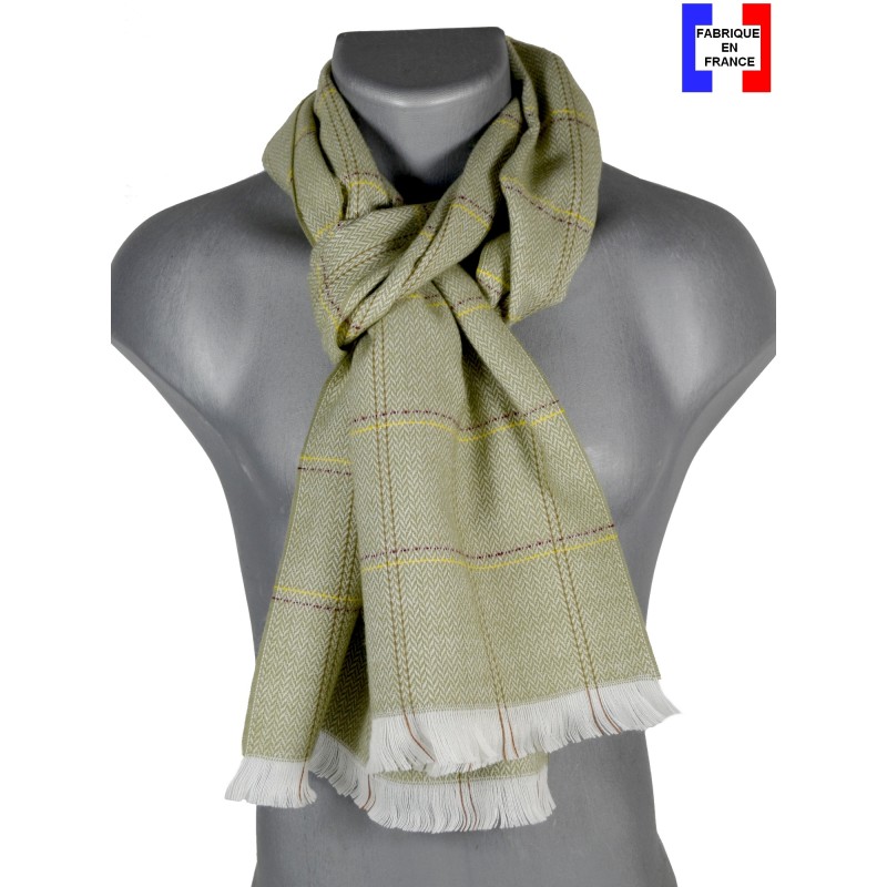Echarpe Equilibre homme beige et jaune